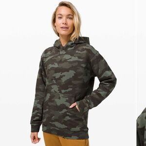 Lululemon All Yours Hoodie *Fleece Heritage 365 Camo Green Twill Multi size 6